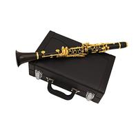 estudiantes clarinete Clarinete De Nivel De Rendimiento Profesional, Tono C, 17 Teclas, Madera De Ébano, Chapado En Oro Con Estuche Profesional Clarinete