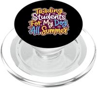 Estudiantes de Intercambio por Perro Todo el Maestro de Escuela de Verano PopSockets PopGrip para MagSafe
