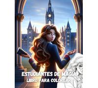 Estudiantes de magia para colorear: Chicas magas aprendices de hechizos y trucos de magia grandes dibujos para pintar