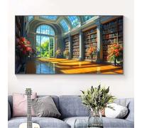 Estudiar Diamond Painting Adultos, 5D Diamond Painting Kit Completo, Dibujos con Diamantes Flor Manualidades Adultos Regalo Niños, Pintura de Diamante Kit para Decoración de la Pared del Hogar B-3326