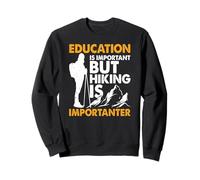 Estudiar Es Bueno Pero Caminar Es Mejor Sudadera