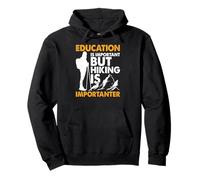 Estudiar Es Bueno Pero Caminar Es Mejor Sudadera con Capucha
