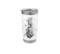 Estudio Anatómico por Leonardo da Vinci Vaso térmico de acero inoxidable de doble pared