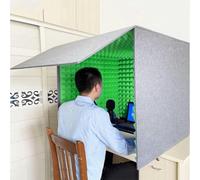 Estudio de grabación vocal portátil, Cabina vocal portátil, equipo de grabación sonido, micrófono espuma tipo cubo, ideal for estudio música, dormitorio y hogar(Green)