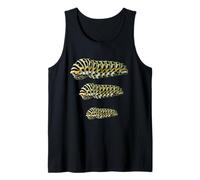 Estudio de Oruga Cola de Golondrina Negra Papilio Polyxenes Larva Camiseta sin Mangas