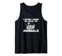 Estudio difícil de Hablar con los Animales Zoología Humor para zoólogos Camiseta sin Mangas