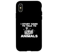 Estudio difícil de Hablar con los Animales Zoología Humor para zoólogos Carcasa para iPhone X/XS