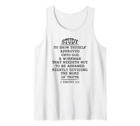 Estudio para mostrarte Aprobado a Dios, Biblia King James Camiseta sin Mangas