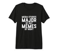 Estudios de Medios Comunicación Mayor por Día Memes Noche Periodismo Alfabetización Camiseta Premium