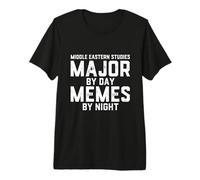 Estudios del Medio Oriente Major by Day Memes Noche Cercano Oriente Camiseta Premium