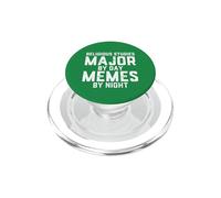 Estudios Religiosos Major by Day Memes Noche Religión Sudent PopSockets PopGrip para MagSafe