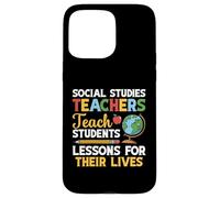 Estudios Sociales Lecciones Profesores Estudios Sociales Profesor Carcasa para iPhone 15 Pro Max