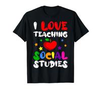 Estudios Sociales Profesor Profesor Educador Escolar Trabajador Camiseta gráfica económica