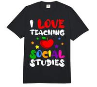 Estudios Sociales Profesor Profesor Educador Escolar Trabajador Comfort Colors Adult Heavyweight T-Shirt