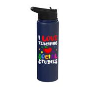 Estudios Sociales Profesor Profesor Educador Escolar Trabajador Stainless Steel Insulated Water Bottle