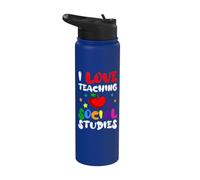 Estudios Sociales Profesor Profesor Educador Escolar Trabajador Stainless Steel Insulated Water Bottle