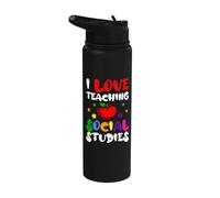 Estudios Sociales Profesor Profesor Educador Escolar Trabajador Stainless Steel Insulated Water Bottle