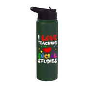 Estudios Sociales Profesor Profesor Educador Escolar Trabajador Stainless Steel Insulated Water Bottle