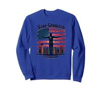 Estudioso de Estrellas con Lentejuelas Sudadera, Unisex para Adultos, Azul Real, XL