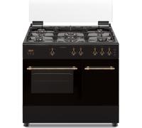Horno + Placa de Gas Rústica Infiniton CCRST90EPH A