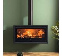 ESTUFA A LEÑA 8KW MODELO PANORAMIC WALL DE DENIA STOVES