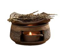 Estufa calentadora de té - Calentador Compacto de cerámica para derretir Velas | Base calefactora Multiusos para Dormitorio, meditación, Cocina, baño, Dormitorio, apartamento, Restaurante