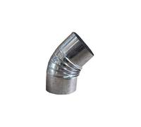 Estufa codo galvanizado rizado 45º de 200 cgs20045