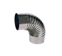 Estufa codo galvanizado rizado 90º de 125 cg12590 (05)