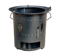 Estufa Cohete - Suministros Para Cocina Al Aire Libre Y Vida Fuera De La Red - Estufa Cohete Leña Camping | Para Supervivencia Mochilero Caminata Viaje En Autocaravana Exterior Hoguera Patio Jardín Tr