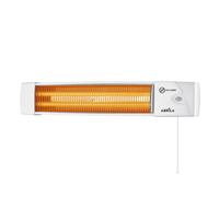 Estufa cuarzo africa 1200w blanco 2 potencias control cadena de tiro 1