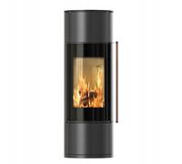 Estufa de acero KRATKI AMBLER 7 kW Horno de acero moderno BImSchV nivel 2 llama Verte 7 clase energética A+