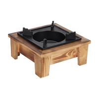 Estufa de alcohol, estante de madera portátil Barbacoa Horno de alcohol Estufa Horno Utensilios de cocina Utensilios de cocina Parrilla para acampar al aire libre Picnic