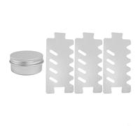 Estufa de alcohol ligera y portátil con parabrisas, aleación de aluminio Ti, equipo de cocina para senderismo, picnic al aire libre, viajes (parabrisas + estufa)
