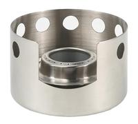 Estufa de alcohol, mini quemador de alcohol redondo de acero inoxidable, estufa de camping portátil a prueba de viento, estufa ligera para mochileros, quemador para acampar al aire libre para cocinar