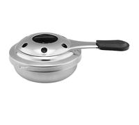 Estufa de alcohol, quemador de alcohol, mini estufa de acero inoxidable con mango antiescaldaduras y cubierta de seguridad, quemador de fondue portátil para olla de cocina de pánico para acampar