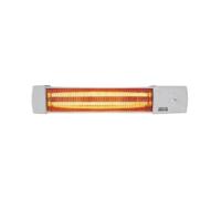 Estufa de baño de cuarzo 600-1200W orientable, ideal para calentar espacios reducidos y para uso en zonas húmedas.