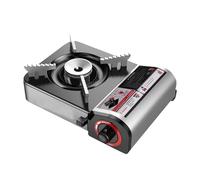 Estufa de butano un solo quemador, estufa casete ajustable, horno resistente al viento for acampar y hacer tailgating