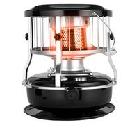 Estufa de calentador de queroseno 2 en 1, 9000 BTU Calor radiante no eléctrico portátil para la pesca de hielo de la emergencia interior del camping, tanque 4.5L, tiempo de quemado de 21hrs con contro