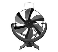 Estufa De Calor Con Ventilador De 6 Aspas, Ventilador For Hogar Giratorio De 360 °, Quemador De Leña, Ventilador Ecológico, Distribución De Calor Eficiente Y Silenciosa FáCil De Usar