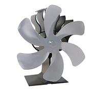 Estufa de calor con ventilador, estufa de leña con detección automática y termómetro, ventilador para hogar eficiente para pellets de madera a