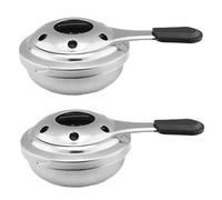 Estufa de campamento, estufa de alcohol 2pcs, 3.74x1.77 temperatura ajustable mini quemador espiritual, acampar de acero inoxidable portátil, mochilero a prueba de viento para cocinar picnic