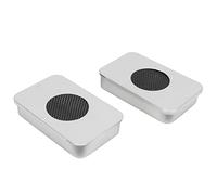 Estufa de camping de 2 piezas, mini estufa alcohol portátil algodón ignífugo acero inoxidable para barbacoa y camping al aire, 3,1x2,0x0,59 pulgadas