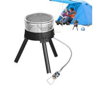 Estufa de camping - Estufa de fogata, estufa de fogata | Cabezal de repuesto para hornillo de camping individual, cabezal de quemador de exterior eficiente a prueba de viento portátil para