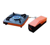 Estufa de camping - Estufa eléctrica portátil | Burner de camping exterior dividido para mochila | Burner automático con barbacoa para barbacoa Travel Kitchen Chef para picnic desde hasta
