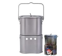 Estufa De Camping - Juego De Cocina Compacto Y Ligero Para Acampada Y Viajes,Hornillo Portátil - para Senderismo Picnis Mochileo Patio Trasero Hoguera y Viajes