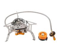 Estufa de camping portátil de 6800 W, plegable y resistente al viento, miniestufa de camping, accesorio para exteriores para picnics, mochileros y senderismo. Estufa de portátil de un sol