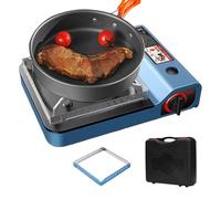 Estufa De Camping Portátil, Quemador Barbacoa Para Hogar, Hornillo Ligero con Calentamiento Rápido para Senderismo, Viajes, Cocina, Hogar, Jardín y Exteriores