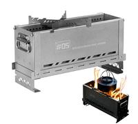 Estufa De Camping | Utensilios De Cocina Portátiles De Acero Inoxidable Resistentes Al Calor - Parrilla Y Cocinilla Para Senderismo | Para Exterior Interior Camping Senderismo Picnic Tienda Café