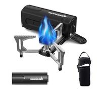 Estufa de casete portátil Dawn Deer con delicada bolsa de almacenamiento, estufa de campamento plegable, estufa de camping compacta, quemador de gas butano plegable de 2200 W (negro)