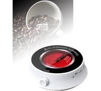 Estufa de cerámica eléctrica portátil, mini estufa eléctrica de 800 W, placa caliente redonda, olla de sifón, horno de onda de luz, 8 niveles de potencia y temporizador flexible, ideal